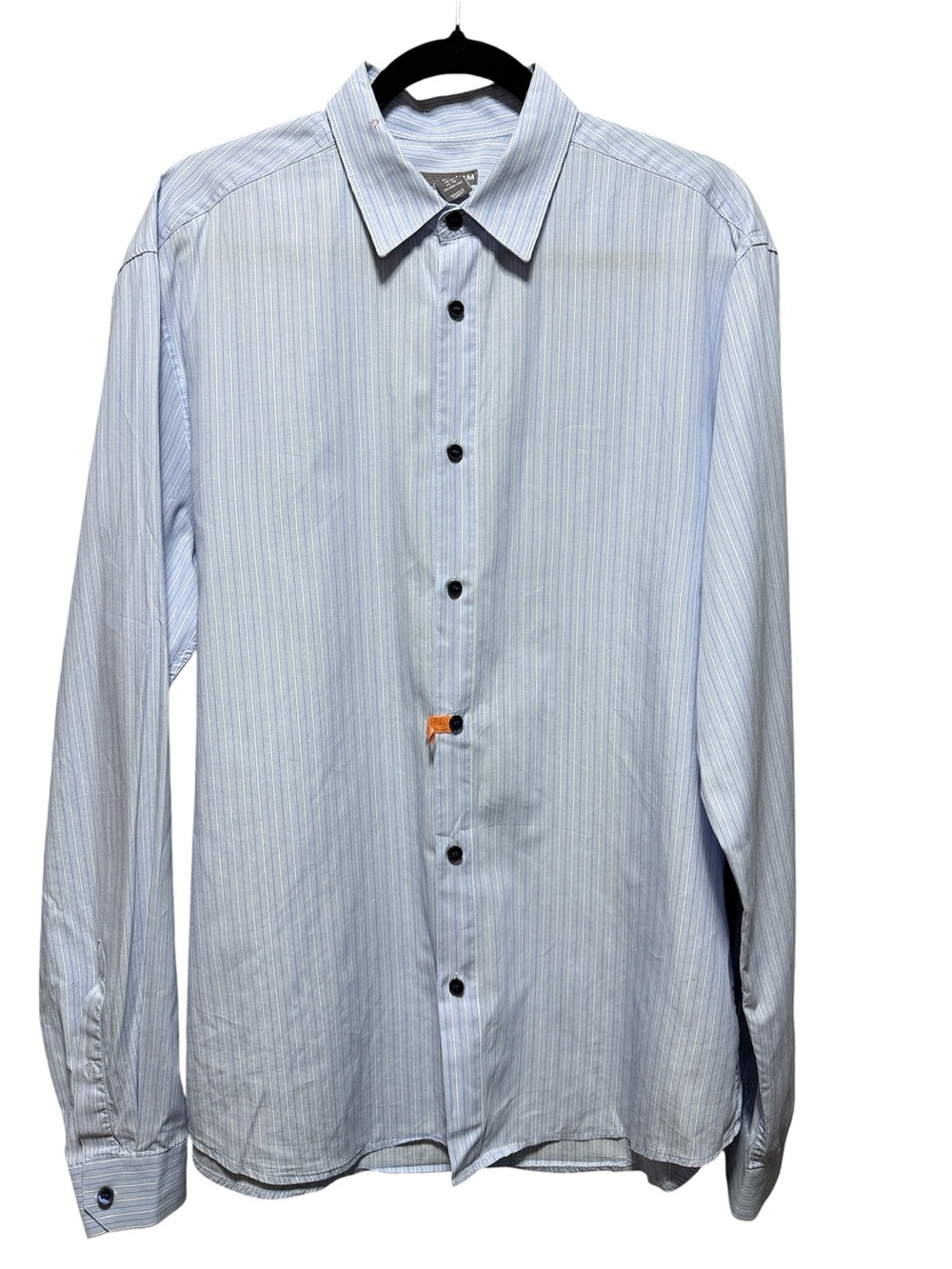 H&M Men's Light Blue Pinstripe Dress Shirt